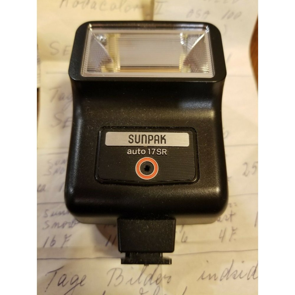 Sunpak 17SR Flash Auto Flash Shoe Mount With Box And Instructions Untested Thyri